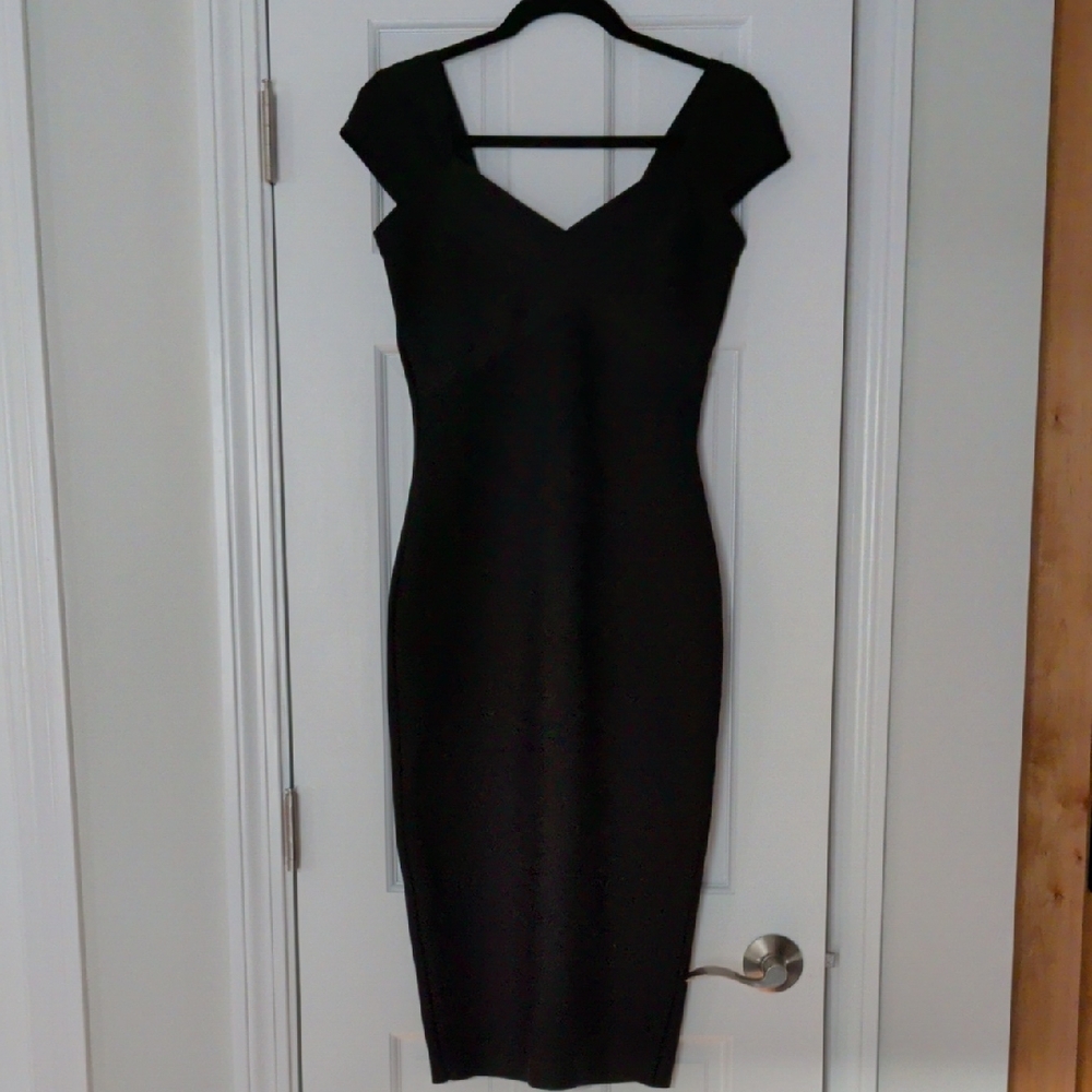 Siena Studio Classic Black Midi Dress